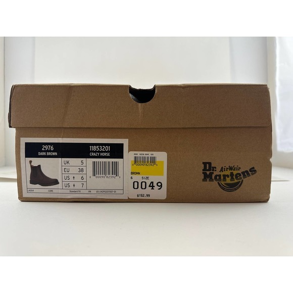 Dr Martens 2976 Crazy Horse Leather‎ Chelsea Boots Men 6 US